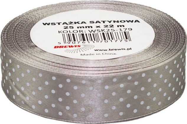 BREWIS BREWIS Wstążka satynowa BREWIS kropki 25mm WSK25-179 Brewis AC876BRW