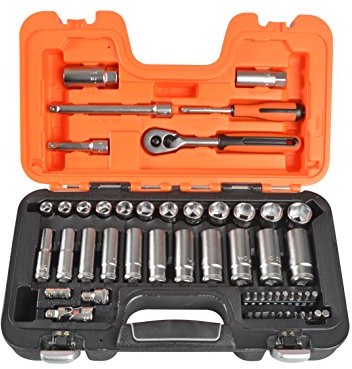 Bahco s330l Socket Set 34pc MM 1/4 & 3/8sd Deep