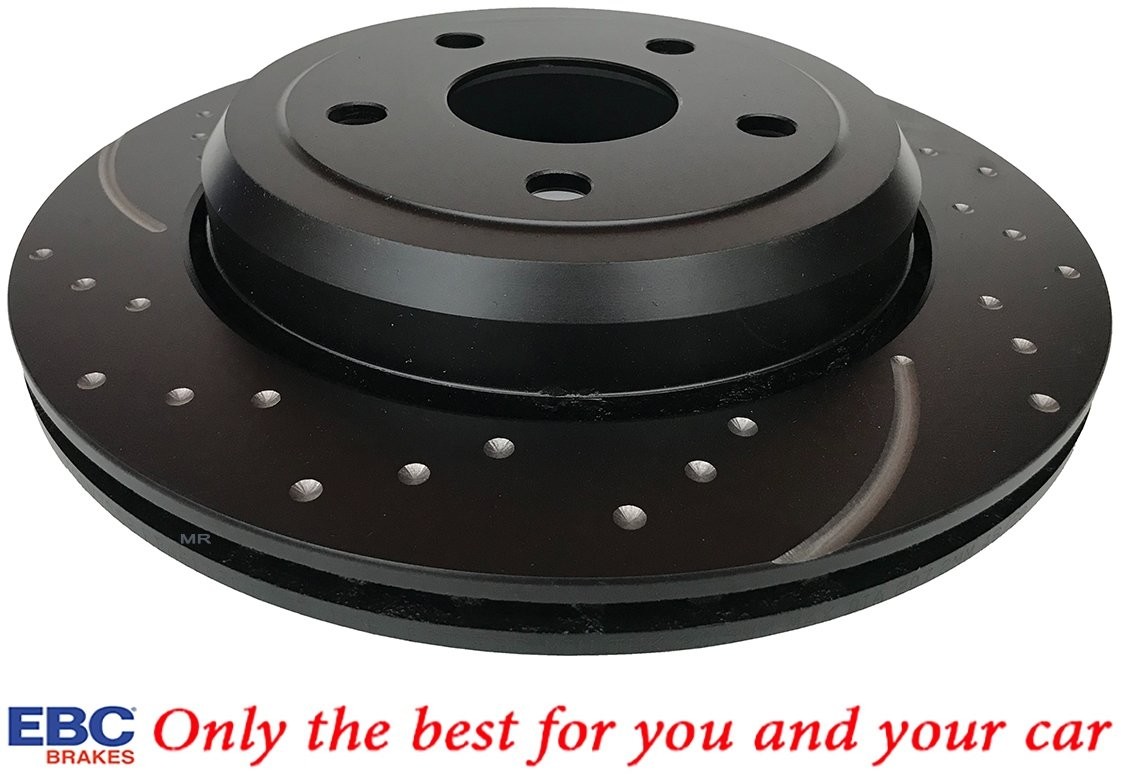 EBC Brakes Tylna NAWIERCANA NACINANA WENTYLOWANA tarcza hamulcowa EBC seria GD Jeep Grand Cherokee 2011 GD7558