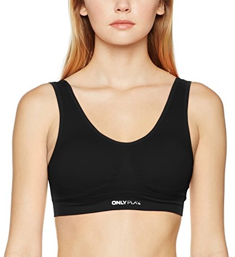 Only Play damski sportowy biustonosz onpmira Seamless Sports BRA Opus, czarny, M 15113968_Black_M
