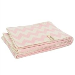Little Naturals 516  522  00060 dziane sufit, 100 x 150 cm, Chevron Różowy/off white