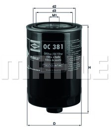 Knecht Filtr oleju OC 382 OC 382