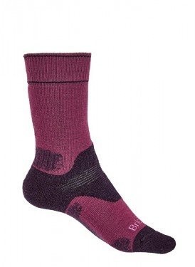 Bridgedale Skarpety damskie HIKE MID MERINO E kolor oberżyna