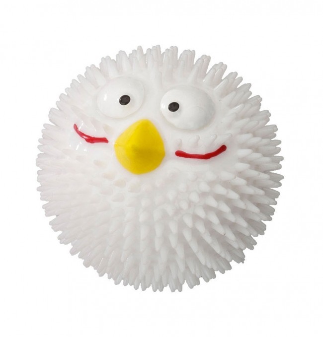 EBI Piłka waniliowa Rubber Bird z gumy biała [rozmiar S] 6,3cm PEBI002