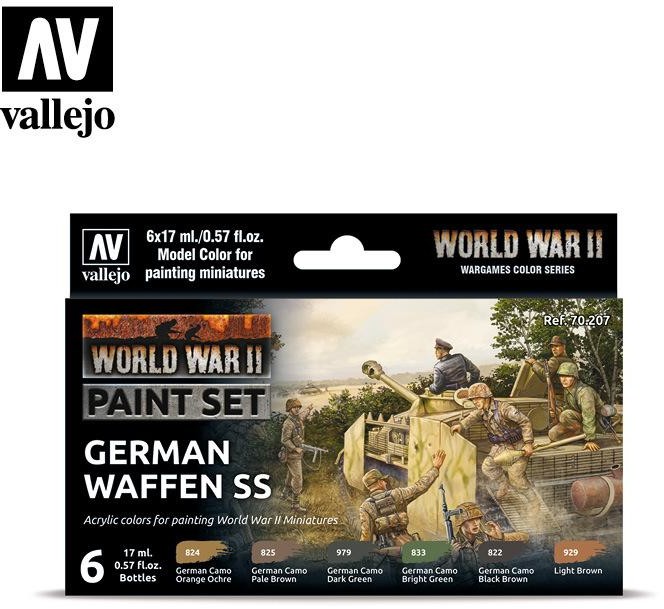 Vallejo Zestaw farb WWII German Waffen SS Vallejo 70207