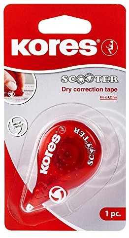 Radex Kores kr84823 jednorazowy Correction Roller Scooter, 8 m, rot 84823