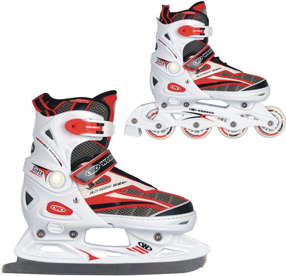 Worker Regulowane łyżworolki, Marcola, rozmiar 33-36, 2w1