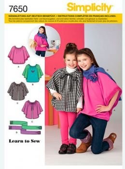 Simplicity Simplicity Wykrój 7650.K5 Cape S7650.K5