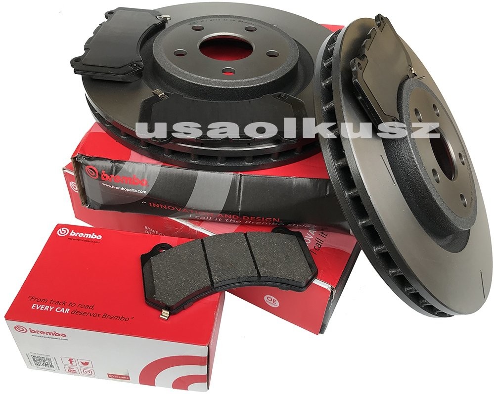 BREMBO Klocki oraz tarcze hamulcowe przednie 380mm Jeep Grand Cherokee SRT 6,4 V8 09.N246.21+P37018