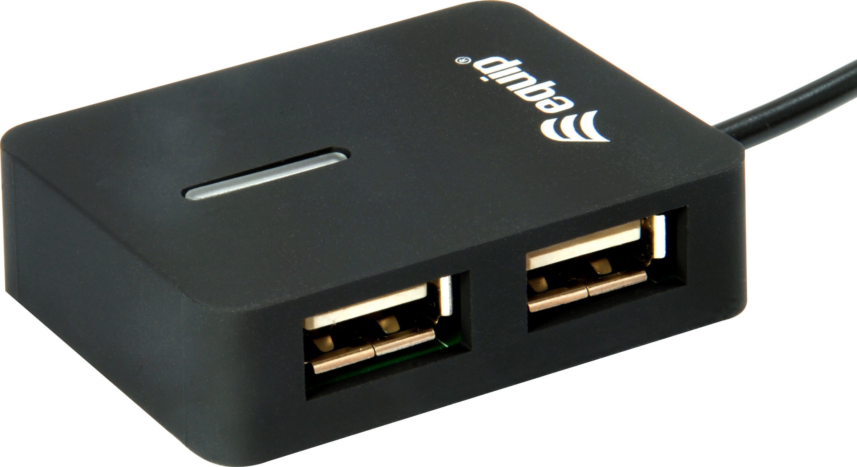 Equip HUB USB  4-portowy USB 2.0 czarny 128952 128952