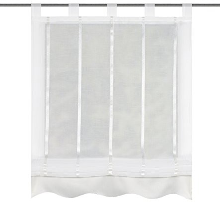 Home Fashion Home pomysły dla domu roleta na szelkach paski wzdłużne 140x120 cm naturalny 079809-1107 140x120 CM