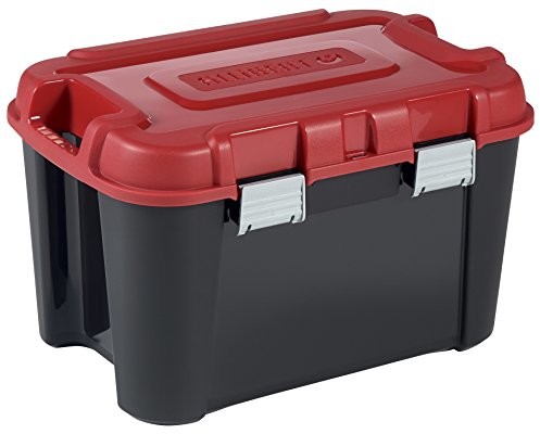 Allibert 229195 mikronów Totem transport Case Czarny/czerwony z tworzywa sztucznego 59,6 x 39,5 x 37 cm 60 L 229195