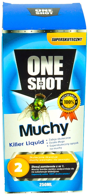 Monagro Preparat na muchy. Środek na muchy. ONE SHOT 2 koncentrat 250ml=18l.