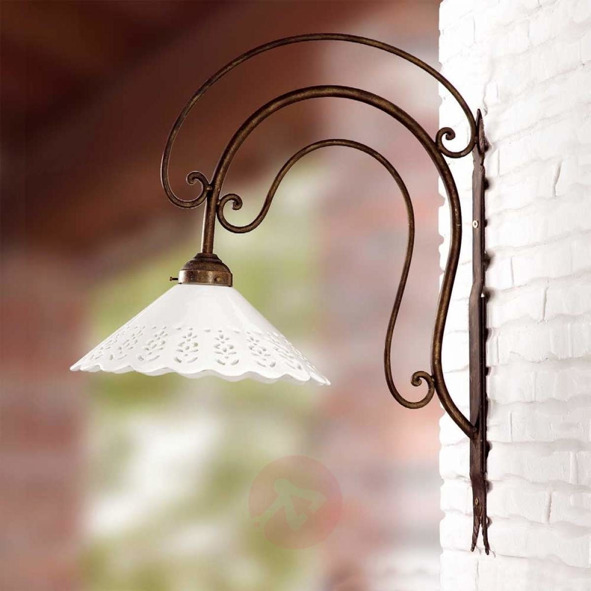 Duża lampa ścienna I PORTICI 30 cm