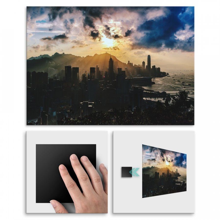 Pix4home Plakat metalowy miejski krajobraz M POS-M-00452