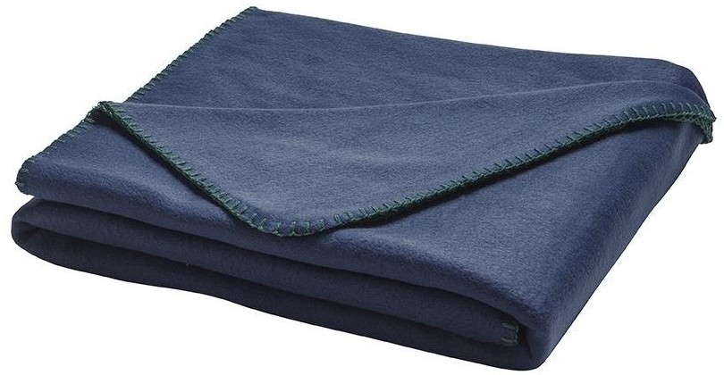 Today Koc polarowy na łóżko 125x150 cm kolor granatowy  903073