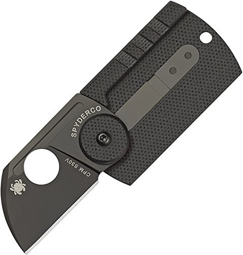 Spyderco Serge Panchenko Dogtag CF CPM S30 V składany nóż kieszonkowy, czarny C188CFBBKP