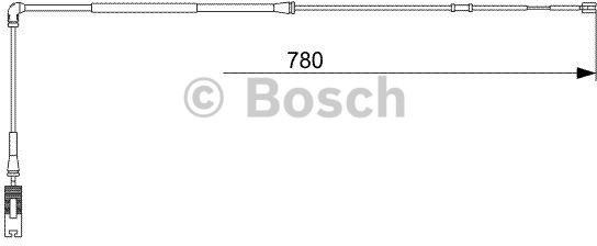 Bosch Zestyk ostrzegający o zużyciu okładzin hamulcowych przód 1 987 473 009