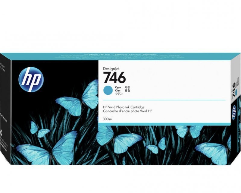 HP HP Tusz nr 746 P2V80A Cyan 300 ml