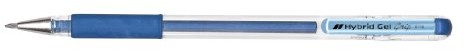 Pentel Hybrid Gel Grip rollerball Pen 0,6 MM końcówka 0,3 MM szerokość linii Czarny, niebieski K118-MC