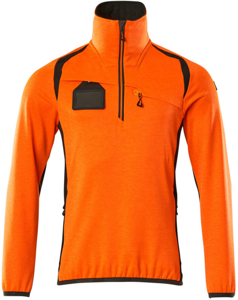 Mascot Męska bluza polarowa Accelerate Safe z zamkiem - pomarańczowo-szara, rozmiar 3XL 19303-316-1418-3XL