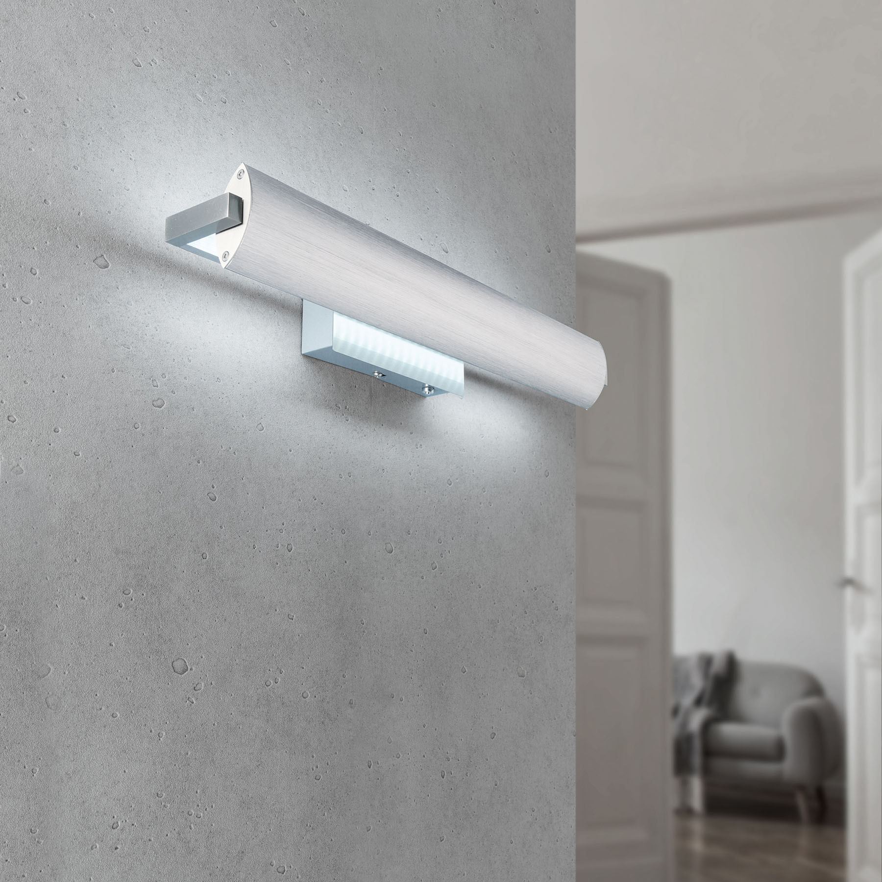 Fischer&Honsel HONSEL GMBH Kinkiet LED Beat TW, przełącznik, szerokość 46 cm