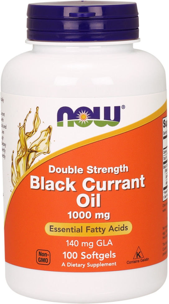 Now Foods Black Currant Oil - Olej z Czarnej Porzeczki 1000 mg (100 kaps.)