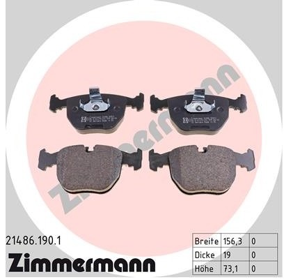 ZIMMERMANN Klocki hamulcowe - komplet 21486.190.1