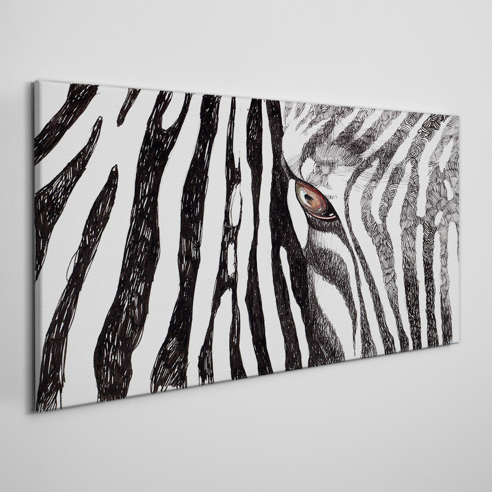 PL Coloray Obraz Canvas zwierzę zebra paski 140x70cm