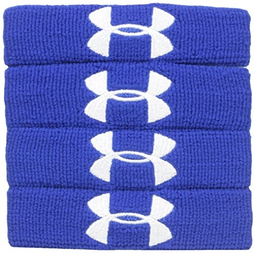 Under Armour Wristband 1 4 bandeaux poignet ET biceps Bleu 1235106