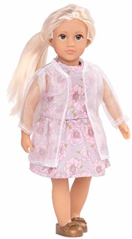 Lori LO31160Z 15 cm lalka z kwiatowym nadrukiem, Perla LO31226Z