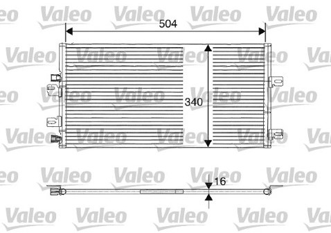 VALEO Skraplacz, klimatyzacja 817687