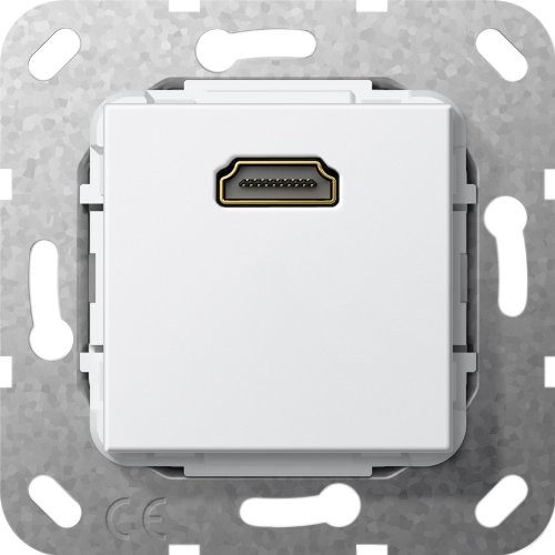 Gira 566903 HDMI Gender Changer zastosowania, czysta biel
