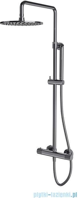 Omnires Contour system prysznicowy natynkowy termostatyczny chrom CT8044CR