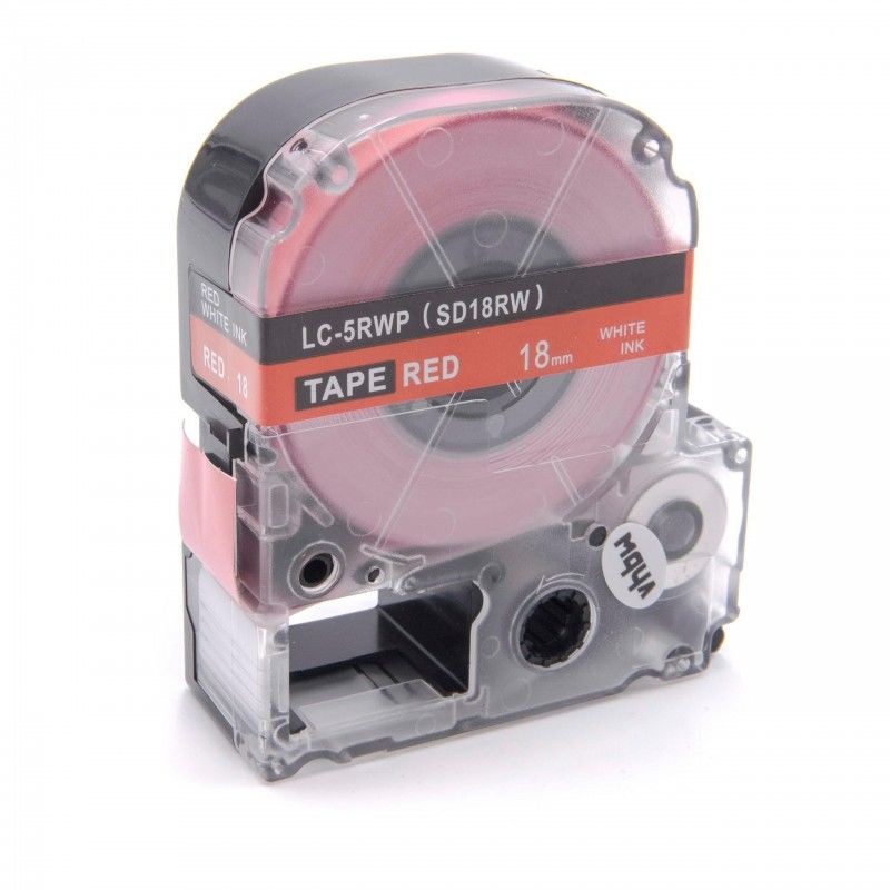 Epson LC-SD18RW, 18mm x 8m, biały druk / czerwony podkład, taśma zamiennik