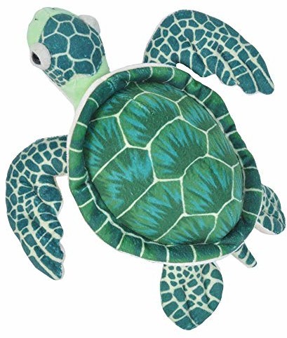 Wild Republic 10894 22460 pluszowy żółw, Cuddlekins przytulanka pluszowa 20 cm, zielona 20720