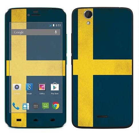 Wiko Royal Sticker Royal tatuaż ścienny RS. 108137 samoprzylepny do Birdy z motywem flagi Szwecji RS.108137