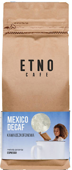 Etno Cafe Kawa ziarnista bezkofeinowa Meksyk 0,25 kg ECBM0,25