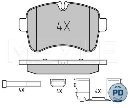 Wulf Gaertner Autoparts Zestaw klocków hamulcowych, hamulce tarczowe Wulf Gaertner Autoparts 025 292 3221/PD