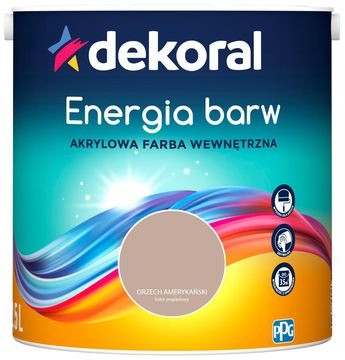 Dekoral Farba wewnętrzna ENERGIA BARW 2,5 l Orzech Amerykański