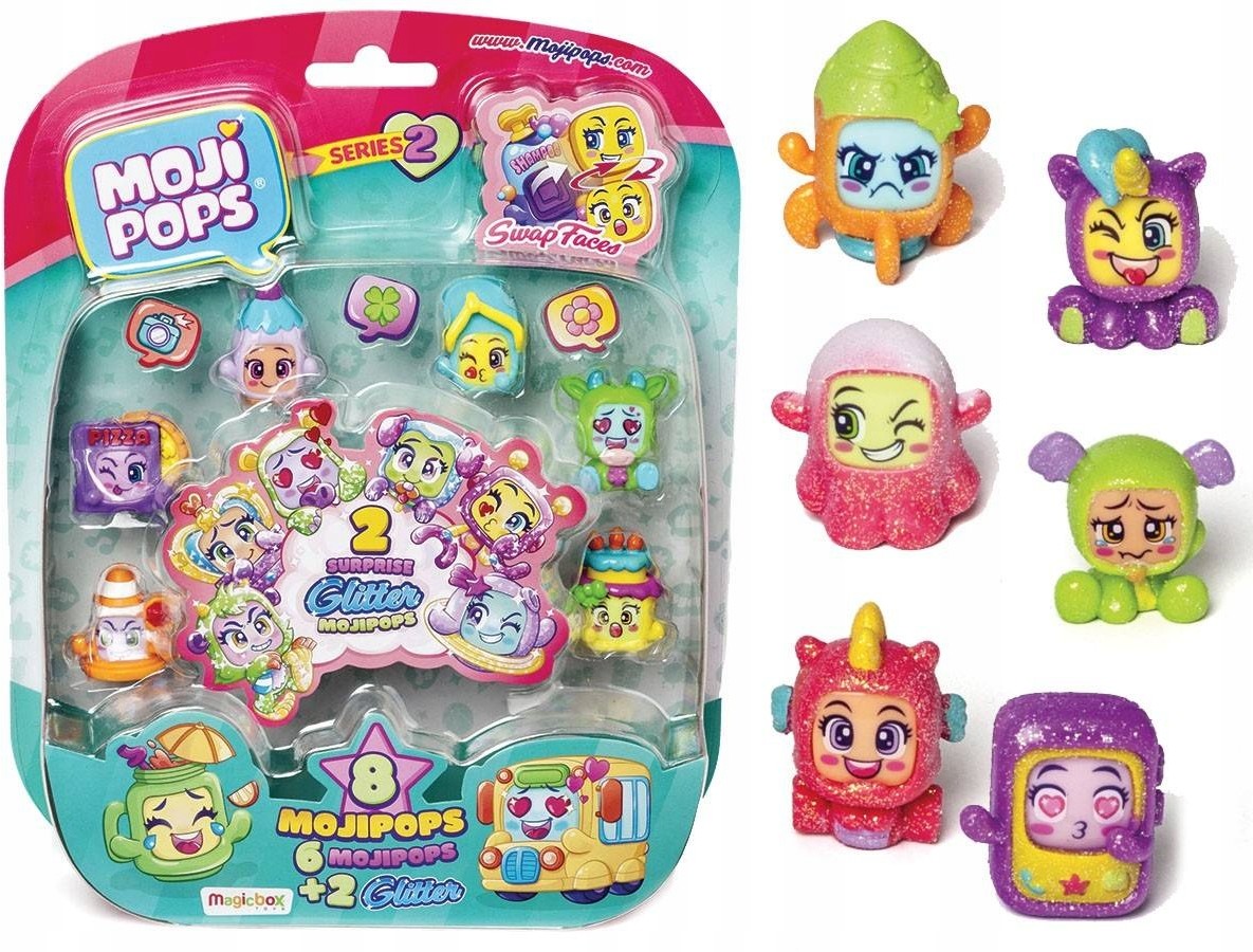 MojiPops Blister 8 Glitter