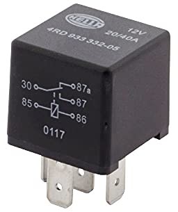 HELLA 4RD 933 332-051 przekaźnik, prąd roboczy 12 V 5-biegunowy przełącznik 933332051