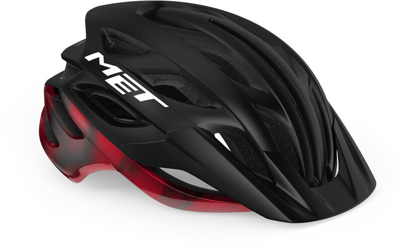 MET Veleno Helmet, czarny/czerwony S | 52-56cm 2022 Kaski miejskie i trekkingowe 57003615