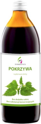 Symbiotics Symbiotics Sok z Pokrzywy 500ml Pokrzywa naturalny bez konserwantów i cukru - suplement diety