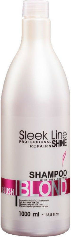 Stapiz Sleek Line Blond Blush szampon do włosów blond z różowym barwnikiem 1000ml 14397