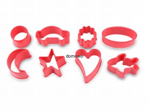 PLASTIKOWE FOREMKI WYKRAWACZE 8 szt