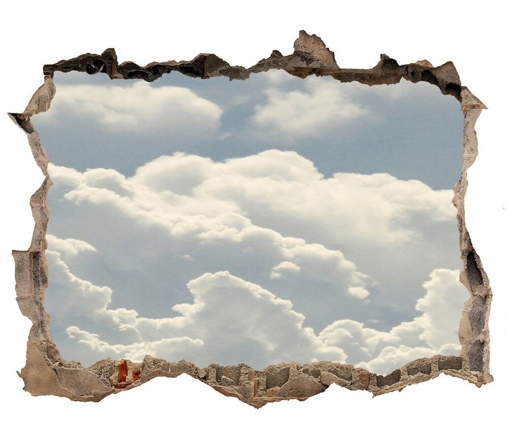 Wallmuralia.pl Dziura 3d fototapeta naklejka Chmury