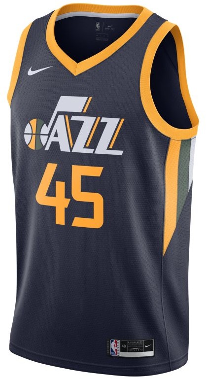 Nike Koszulka NBA Swingman Jazz Icon Edition 2020 - Niebieski CW3683-426