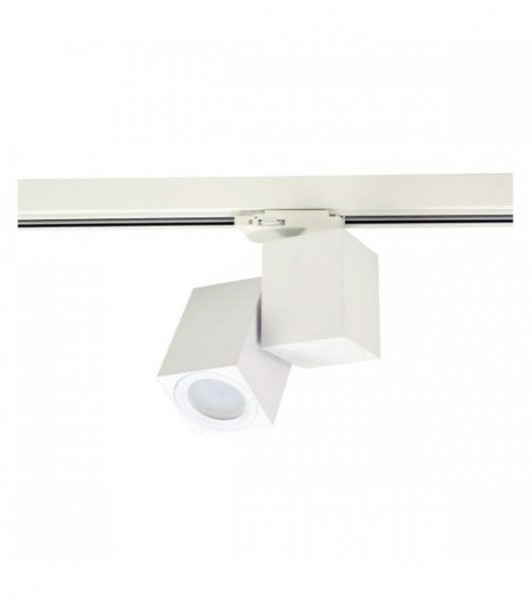 LIGHT More LM 1328 WH TRACK REFLEKTOR SZYNOWY LED NOWOCZESNA LAMPA OPRAWA SYSTEMOWA SZYNOPRZEWÓD BIAŁY PAR16 GU10 LM 1328 WH Track