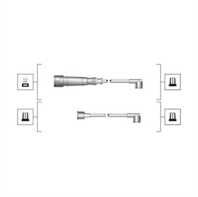 MAGNETI MARELLI Zestaw przewodów zapłonowych MAGNETI MARELLI 941319170026